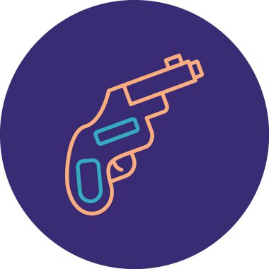 Silah. Web simgesi basit illüstrasyon