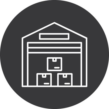 Modern yapı simgesinin vektör illüstrasyonu