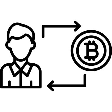 Bitcoin şifreleme takas simgesi