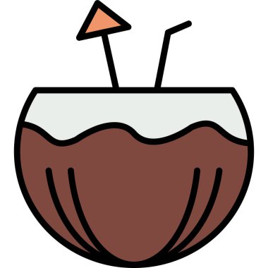 Midye ağ simgesi, vektör illüstrasyonu