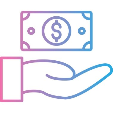 Dolar işareti. vektör illüstrasyonu