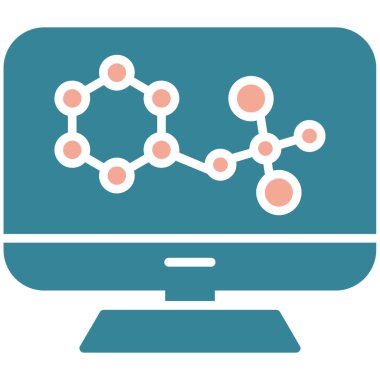 Bilgisayar simgesi. Basit tasarım çizimi. izole kavram