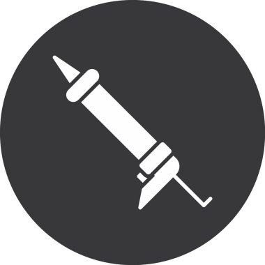 Modern şırınga simgesinin vektör çizimi