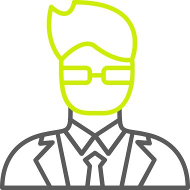 avatar erkek simgesi ana hat biçiminde