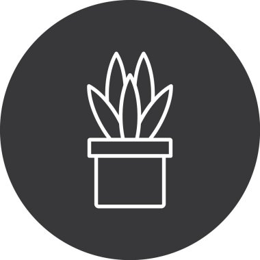 bitki simgesi, vektör illüstrasyonu