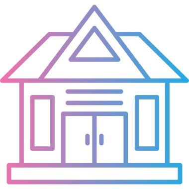 Ev simgesinin vektör illüstrasyonu