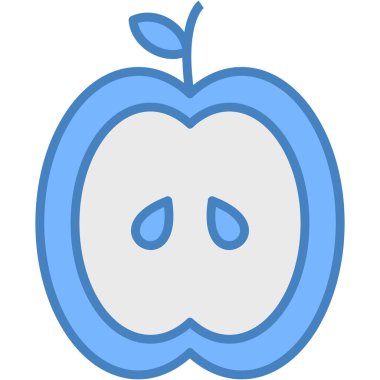 elma ikonu vektör illüstrasyonu