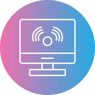 İnternet vektör simgesi modern basit vektör illüstrasyonu