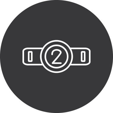 Siyah arkaplanda beyaz arkaplanda izole edilmiş modayı gösteren vektör illüstrasyon simgesi.