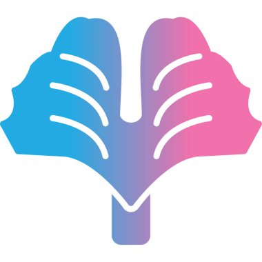 Yaprak. Web simgesi basit illüstrasyon