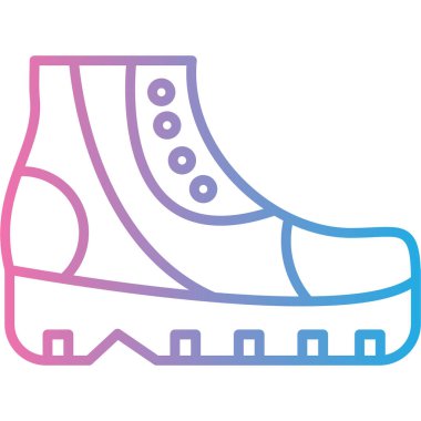 Ayakkabılar. Web simgesi basit illüstrasyon