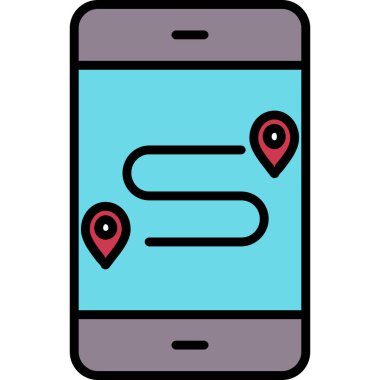 akıllı telefon simgesi vektör illüstrasyonu