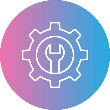 Kişisel ve ticari kullanım için vektör ayarı simgesi.