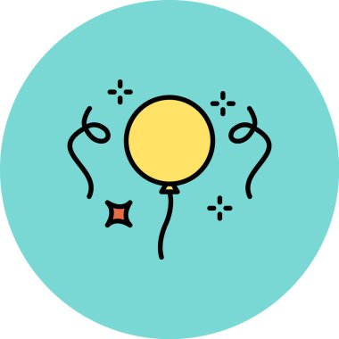 Çizgi film simgesinin vektör çizimi