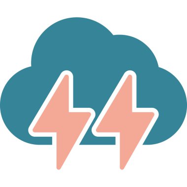 Bulut. Web simgesi basit illüstrasyon