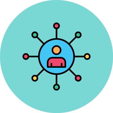 Benzersiz fikir vektör simgesi