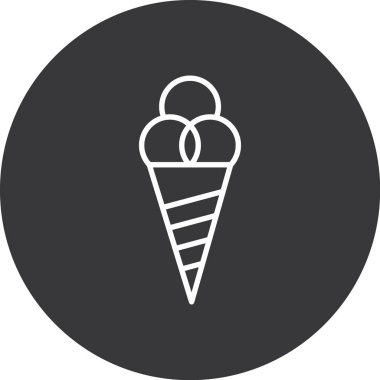 Buz külahı vektör sembol tasarımı