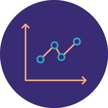 İş ve finans simgesinin vektör illüstrasyonu