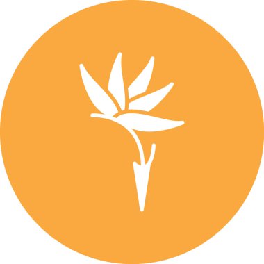 Çiçek simgesinin vektör illüstrasyonu