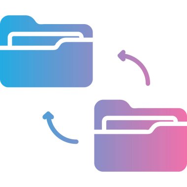Dosya biçim simgesinin vektör illüstrasyonu