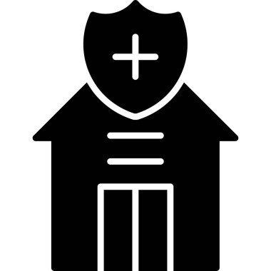 Modern yapı simgesinin vektör illüstrasyonu