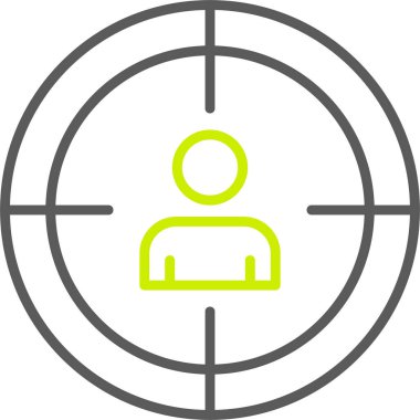 hedef simge vektör illüstrasyonu