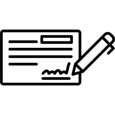 kalem vektörü ince çizgi simgesi