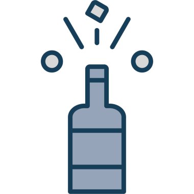 taslak biçiminde şişe cam ikonu iç