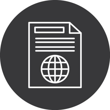 Vektör belgesi Simge illüstrasyonu