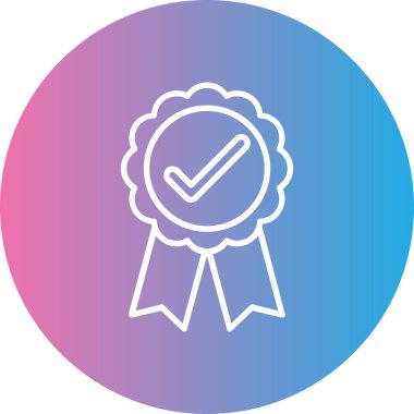 Rozet. Web simgesi basit illüstrasyon