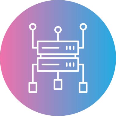 Modern robot simgesinin vektör çizimi