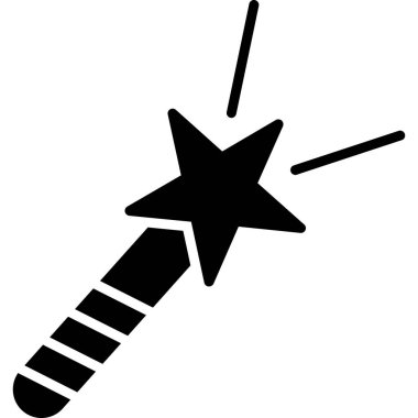 Bir yıldız simgesinin vektör illüstrasyonu