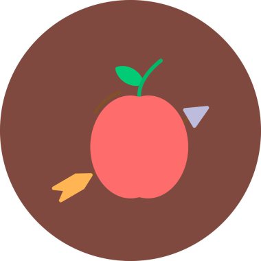 elma simgesinin vektör illüstrasyonu