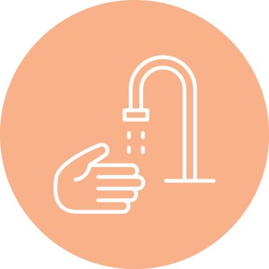 Su bırakma simgesinin vektör illüstrasyonu