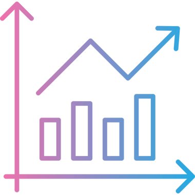 İş ve finans simgesinin vektör illüstrasyonu