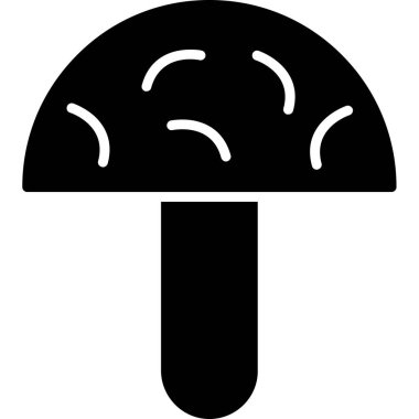 Mantar. Web simgesi basit tasarım