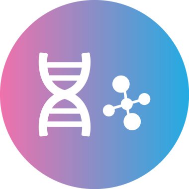 dna. Web simgesi basit illüstrasyon