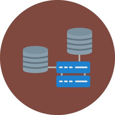 data sunucu simgesi modern basit tasarım