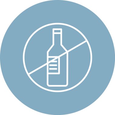 alkol içeceği ikon vektör illüstrasyonu