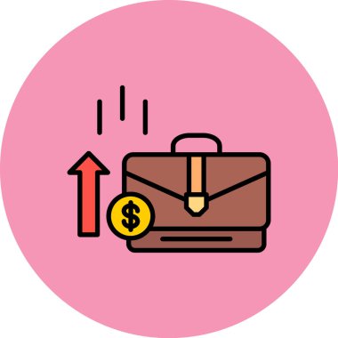 Para çantasının vektör çizimi