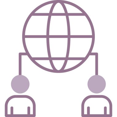 Web simgesi, basit vektör illüstrasyonu