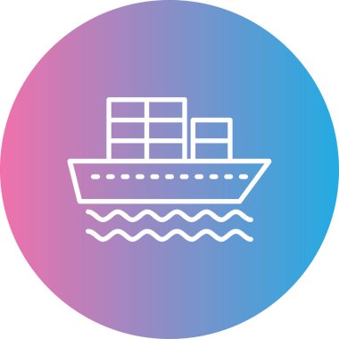 kargo. Web simgesi basit illüstrasyon