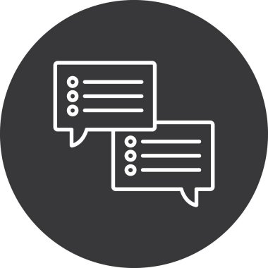 konuşma kabarcığı vektör çizimi