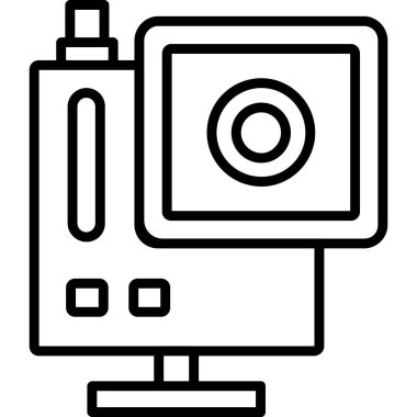 Bilgisayar monitörü. Basit simge