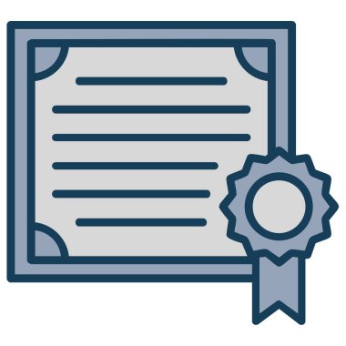 Belge. Web simgesi basit illüstrasyon