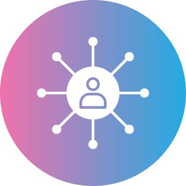 Benzersiz kullanıcı profili vektör simgesi