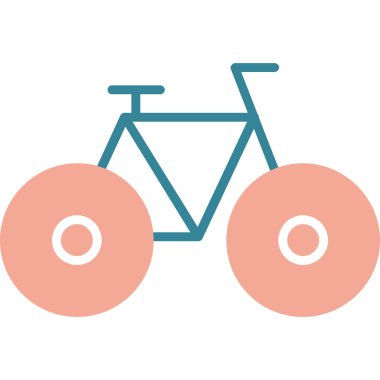 bisiklet ikonu vektör illüstrasyonu