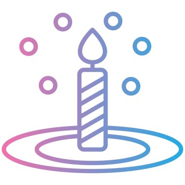 Doğum günü mumları. Basit simge