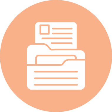 Dosya simgesinin vektör illüstrasyonu