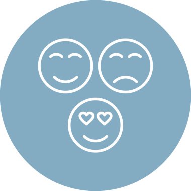 Mutlu gülümseme vektör simgesi